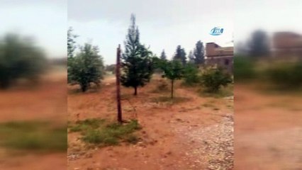 Şanlıurfa’da aniden bastıran sağanak yağmur ve dolu sele neden oldu