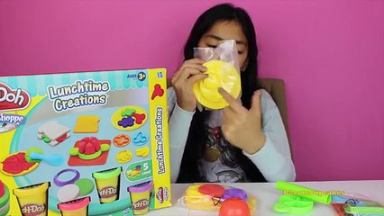 Tuesday Play Doh Lunch Time Creations |Play Doh Pizza, Sandwich,Cookies and Fruits