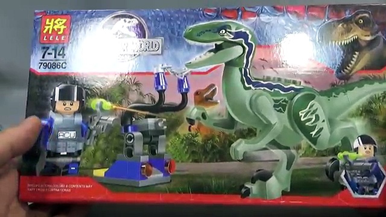 lele 쥬라기월드 랩터 블루와 acu 트루퍼 레고 짝퉁 미니피규어 조립 리뷰 Lego knockoff Jurassic World Dino