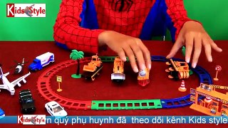 Superman and toys train - Siêu nhân và tàu hỏa - kids style