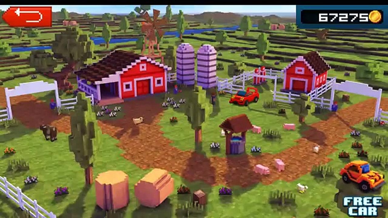Blocky Roads Level 12 Game completed