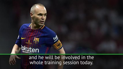 Download Video: Valverde hopes Iniesta is fit for last El Clasico