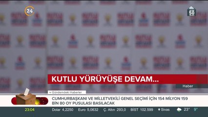 Kutlu yürüyüşe devam...