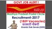 Madhya Pradesh Postal Circle Recruitment-2017 Gramin Dak Sevak (GDS) Vacancies -1859 OVT JOB ALERT