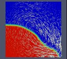 Navier-Stokes-Cahn-Hilliard phase field based Isogeometric Analysis of a dam break