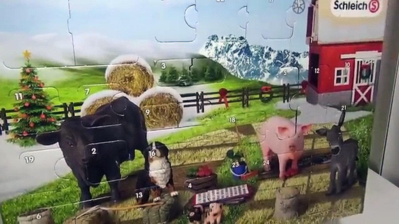 Schleich Advent Calendar Farm Animals Horse Sho...