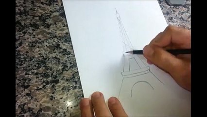 Como desenhar a TORRE EIFFEL passo a passo