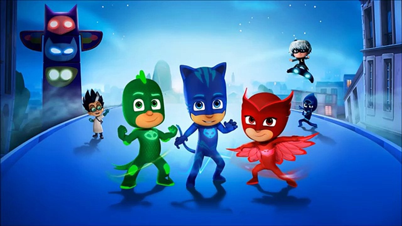 Pj Masks heroes en pijamas en español puzzle completo 6 | FAST SLOW en ingles con Peppa Pig y Blaze