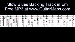 Slow Blues Guitar Backing Track Jam in E Minor Free MP3 #110