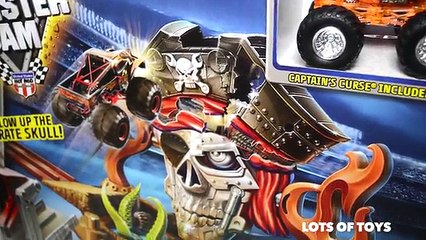 Pirate Takedown!! Captain Curse Monster Jam, Hot Wheels, Blaze Monster Machines, Transformers