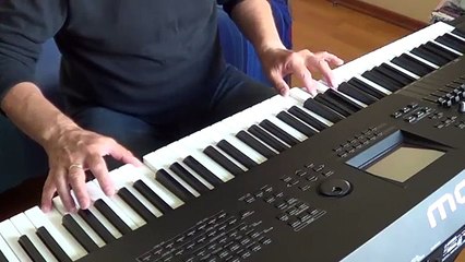 Forgotten Melody. Slow Sad Piano Music. Yamaha Motif XF8