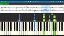 Ron Pope - A Drop In The Ocean -- piano tutorial piano lesson [Synthesia 100% speed]