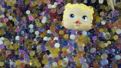 BABY ALIVE - Toy ORBEEZ SPA Bath & Secret Barbie Surprise Eggs with Pinkie Pie