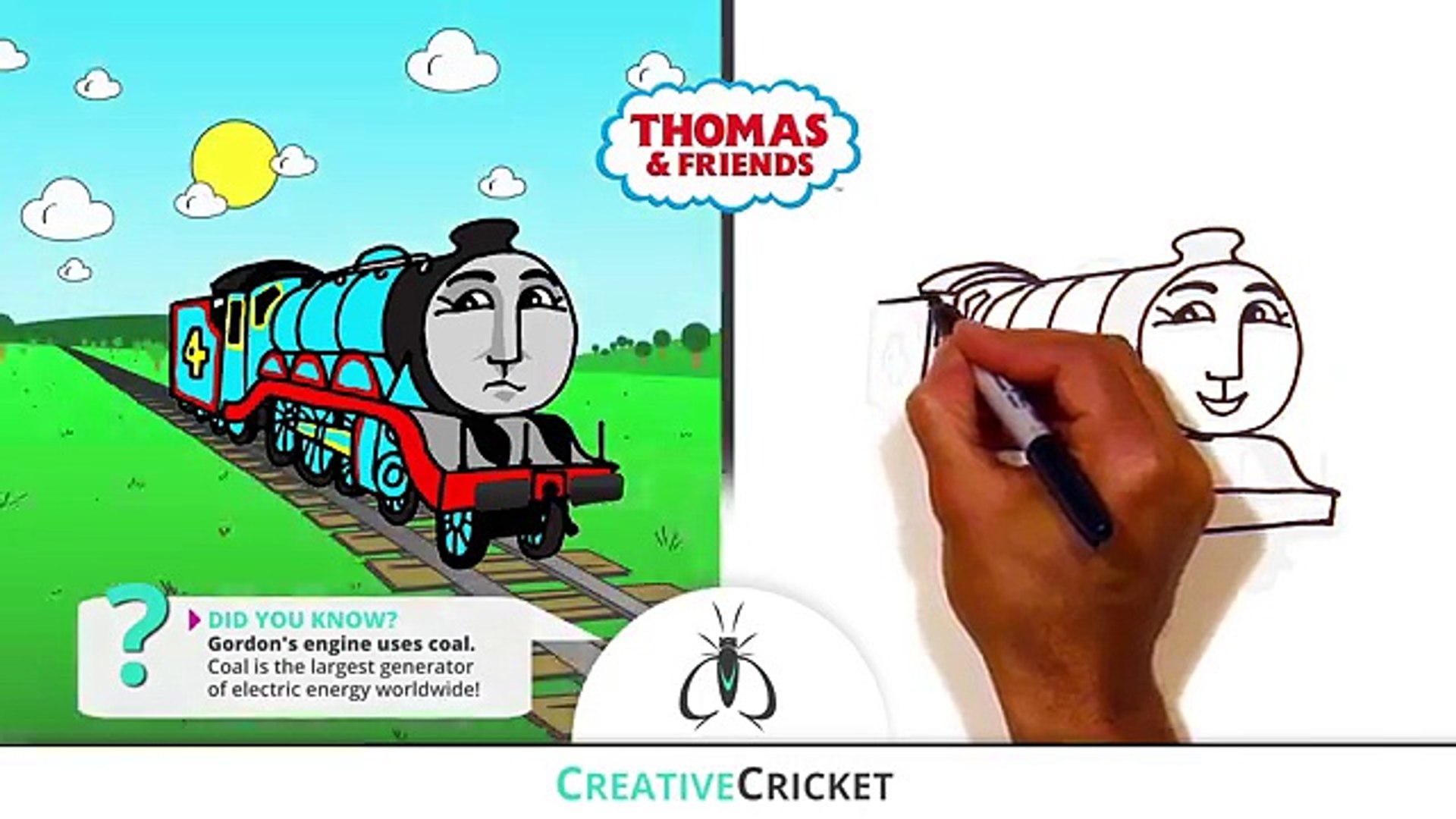How To Draw Thomas The Tank Engine