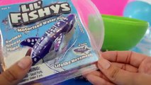 Shark toys GIANT surprise play doh eggs! SHARK WEEK Playdough egg toy videos for children