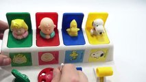 Snoopy & Friends Pop-up Peanuts Kids Poppin Pals Toy With Charlie Brown, Woodstock & Sally