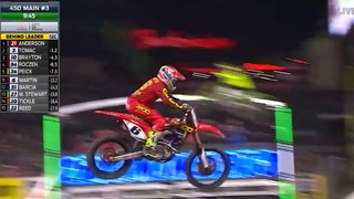 AMA Supercross 2018 Rd 3 Anaheim 2 - 450 Main Event 3 (from 3) HD 720p - part 3 (Monster Energy SX, round 3 - part 3, California) Main event/part 3 of 3