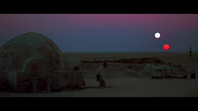 Star Wars : Un nouvel espoir - Scène des couchers de soleil