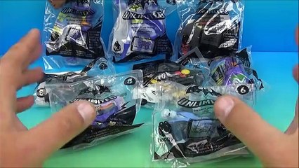 new BATMAN UNLIMITED SET OF 8 McDONALDS HAPPY MEAL KIDS TOYS VIDEO REVIEW
