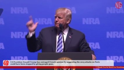 Trump Plays Gunman Shooting - Boom! Come Over Here!