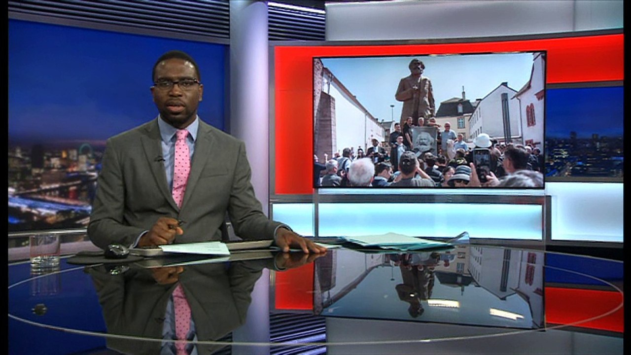 A statue is unveiled to mark 200 years since the birth of Karl Marx