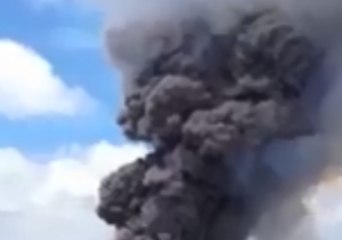 Black Smoke Billows From Kilauea Volcano