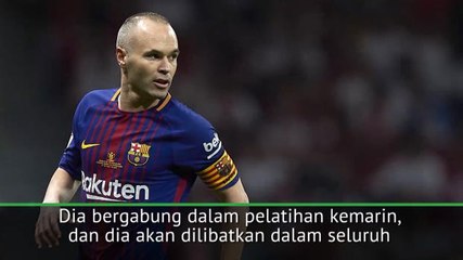 Valverde Berharap Iniesta Fit Di El Clasico Terakhirnya