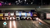 Voici comment des chauffeurs routiers ont réussi à sauver la vie d'un homme à deux doigts de se suicider - Regardez