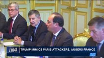 i24NEWS DESK | Trump mimics Paris attackers, angers France | Sunday, May 6th 2018