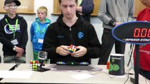 Australian breaks world record by solving Rubik's Cube in 4.22 seconds