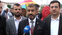 - 15 Temmuz Gazileri AK Parti’nin kongresine katılmak için Sinanm Erdem’e geldi
