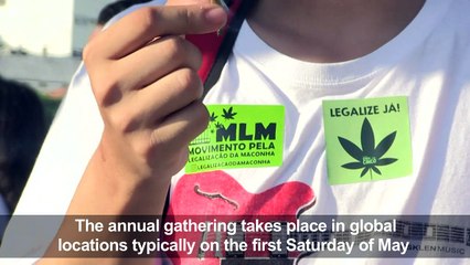 Brazilians march for legalisation of cannabis in Rio