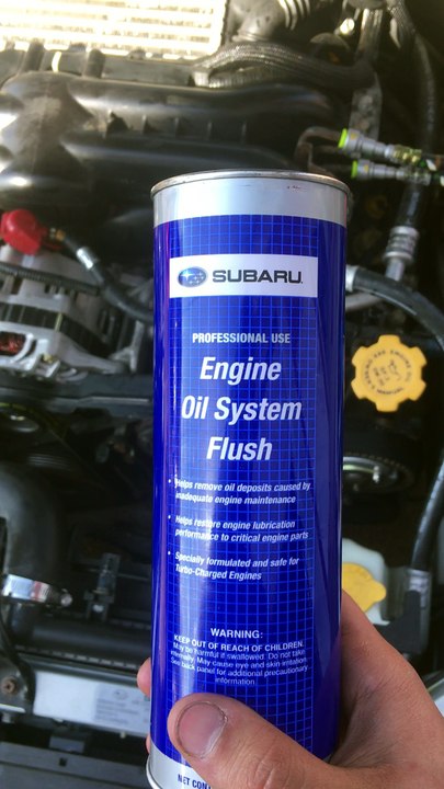 How to do an engine flush on a Subaru using Subaru Engine Oil Flush