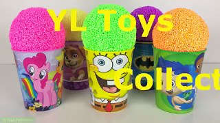 Learn Colors Play Foam Surprise Toys Spongebob SquarePants PAW Patrol My Little Pony Batman