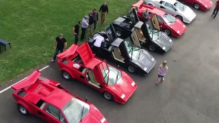 8 Lamborghini Countach on road and track