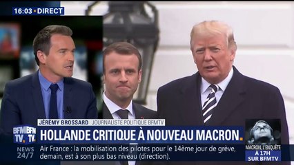 En répondant à Trump, pourquoi Hollande s’en prend aussi à Macron ?