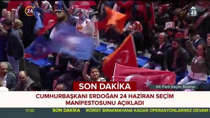 AK Parti manifestosu açıklandı