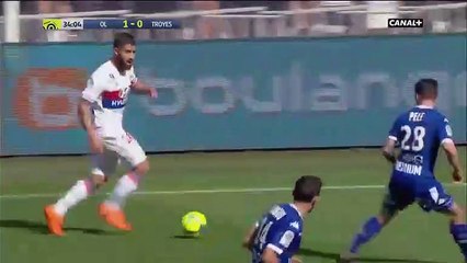 Deuxième But Bertrand Traore Lyon - Troyes 2-0