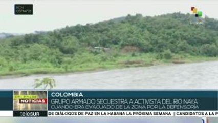 Colombia: Grupo armado secuestra a activista del Río Naya