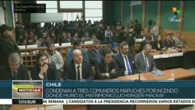 Chile: Condenan a 3 comuneros mapuches por delito terrorista