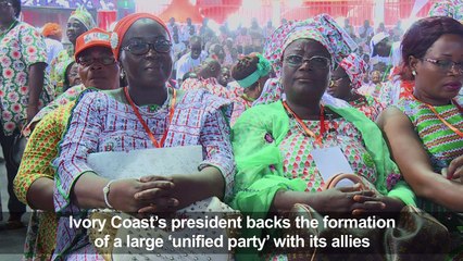 Ivory Coast president's party votes for coalition