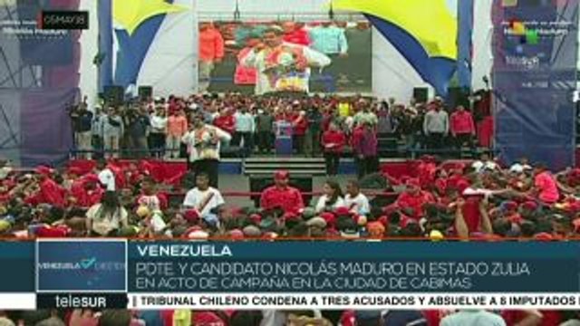 Nicolás Maduro realiza acto de campaña en Cabimas