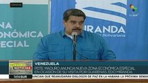 Venezuela: Pdte. Maduro anuncia zona económica especial en Miranda
