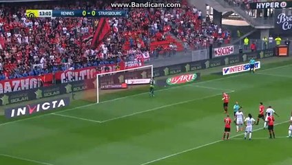 Rennes - Strasbourg  résumé et but Bourigeaud 1 - 0