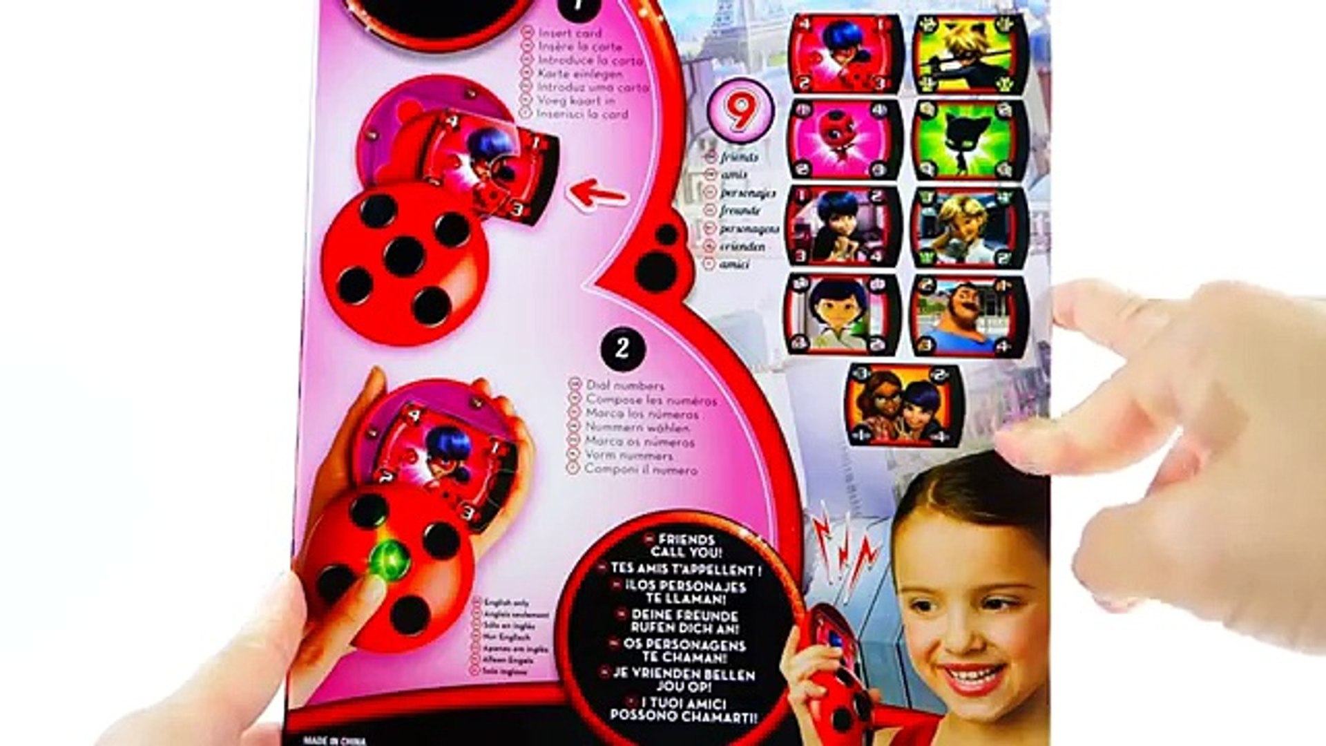 NEW Miraculous Ladybug and Cat Noir Toy Comp Caller Phone Playset Unboxing  and Review - video Dailymotion