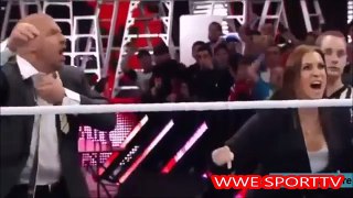 WWE Raw Roman Reigns destroy Triple H in HIs angry