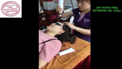 Hướng dẫn khách bắn trẻ hoá than - Máy Thẩm Mỹ Spa Gia Bảo