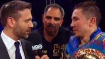 Gennady Golovkin POST FIGHT INTERVIEW after KNOCKOUT WIN vs Vanes Martirosyan