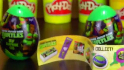 Teenage Mutant Ninja Turtles TMNT Amazing Cute Surprise Eggs Play Doh Kids Fun