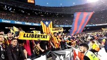 Crits de 'llibertat' el Barça-Madrid del Camp Nou